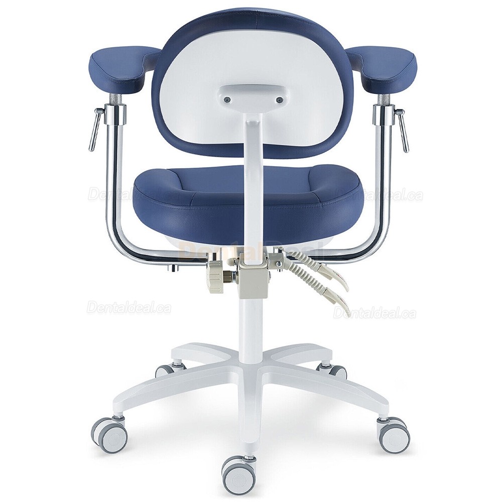 PLST-094-097 Dental Microscope Stool Operator Chair with Adjustable Swivel Armrest